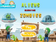 Aliens Burning Zombies