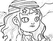 Ana The Pirate Coloring