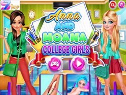 Anna and Moana College Girls