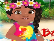 Baby Moana Gets Tidy