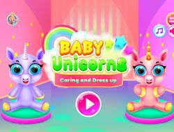 Baby Unicorns Caring And Dressup