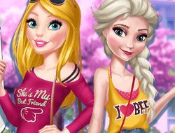 Barbie & Elsa: BFFs em Jogos na Internet