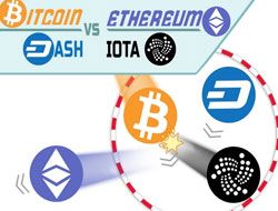 BITCOIN vs ETHEREUM DASH IOTA