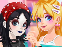 Blonde Sofia Goth Makeover