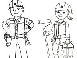 Bob the Builder Colour In