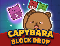 Capybara Block Drop