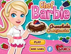 Chef Barbie Chocolate Cheesecake