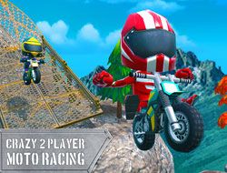 Crazy 2 Player Moto Racing