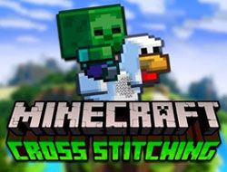 Cross Stitching: Minecraft