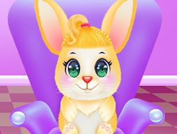 Cute Bunny Caring And Dressup