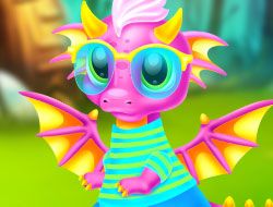 Cute Dragon Caring And Dressup