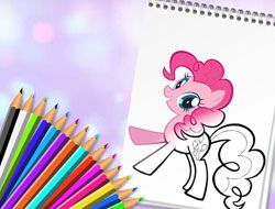 Cute Pony Coloring Book