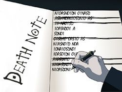 Death note typing