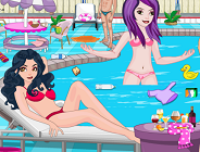 Descendants Pool Party Clean Up