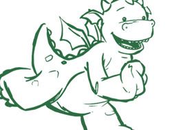 Digby Dragon Colour In