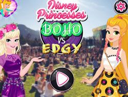 Disney Princesses Boho vs Edgy
