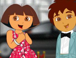 Dora and Diego in a Red Carpet Show