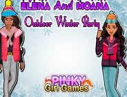 Elena And Moana Outdoor Winter Party