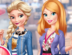 skrivning hjemme sprede Elsa And Barbie Blind Date - Frozen Games