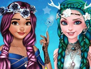 Elsa And Moana Fantasy Hairstyles