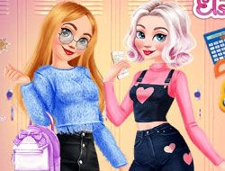 Elsa and Rapunzel Back To School  Jogos online, Online gratis, Jogos