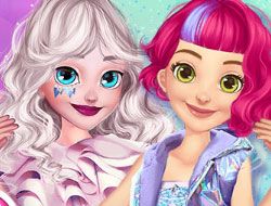 Elsa and Rapunzel College Girls em Jogos na Internet