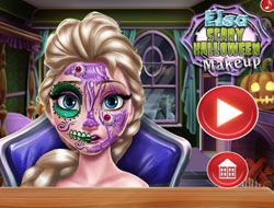 Elsa Scary Halloween Makeup