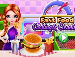 Fast Food Cooking And Cleaning