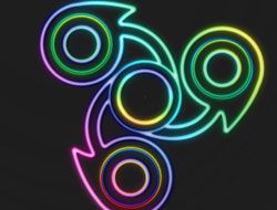 Fidget Spinner Neon