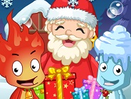 Fireboy and Watergirl Santa Adventure