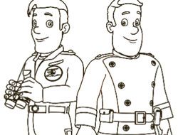 Fireman Sam Colour In