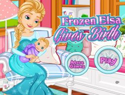 Frozen Elsa Gives Birth