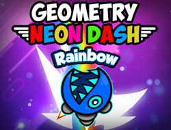 Geometry Neon Dash Rainbow