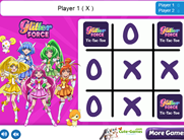 Glitter Force Tic Tac Toe