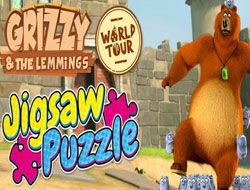 Grizzy and the Lemmings: World Tour Jigsaw