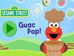 🕹️ Play Sesame Street Cookie Monster's Foodie Truck Game: Free Online Cookie Monster Cooking Video Game for Kids