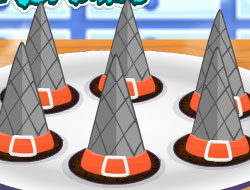 Halloween Cooking Witch Hat Cone Cupcakes