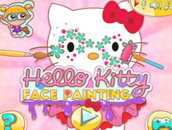 Hello Kitty Face Painting