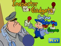 Inspector Gadget Online Coloring Game
