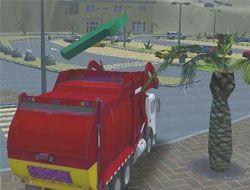 Island Clean Truck Garbage Sim