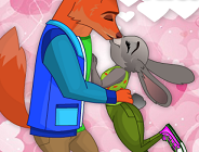 Judy and Nick's First Kiss