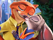 Judy Hopps and Nick Wilde Kissing