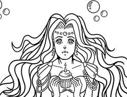 Kawaii Mermaids Coloring Book Game