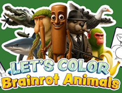 Let's Color Brainrot Animals