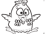 Lottie Dottie Chicken Coloring