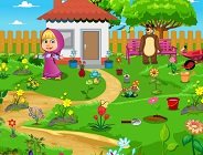 Masha And Bear Garden Decoration