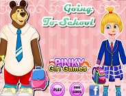 Masha And Bear Going To School