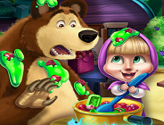 Masha and Bear Kitchen Mischief