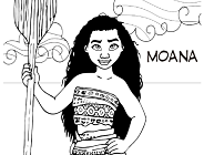 Moana Coloring Page