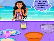 Moana Cooking Summer Chicken Pizza